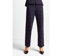 Rich & Royal Jacquard Suit Pants Midnight Blue Taille: S | Pantalons droits Outlet | Femme | Bleu