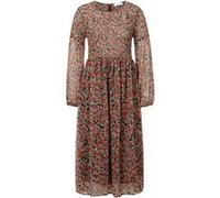 Rich & Royal Maxi Dress Printed With Smock Detail Black Taille: 36 | Robes Outlet | Femme | Le Noir