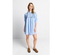 Rich & Royal Mini Dress With Embroidery Organic Cotton Blue Taille: 42 | Robes Mini Outlet | Femme | Bleu