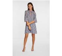 Rich & Royal Printed Plissee Dress Rose Quartz Taille: 34 | Robes Mini Outlet | Femme | Gris