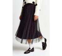 Rich & Royal Printed Tulle Skirt Midnight Blue Taille: XS | Jupes Outlet | Femme | Bleu