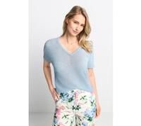 Rich & Royal Pullover With Cut Outs Cotton Blue Taille: M | Pulls en Maille Outlet | Femme | Bleu