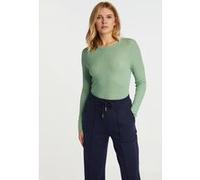 Rich & Royal Rib L Longsleeve Green Tea Taille: S | Manches longues Outlet | Femme | Vert