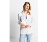 Rich & Royal Seersucker Double Breasted Blazer Organic White Taille: 42 | Outlet | Femme | Blanche