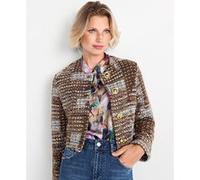 Rich & Royal Short Patchwork Jacket Caramel Spice Taille: XL | Vestes Outlet | Femme | Marron