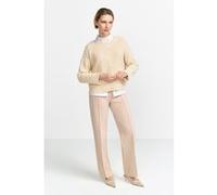 Rich & Royal Slub Yarn Crew Neck Pearl White Taille: M | Pulls Outlet | Femme | Blanche