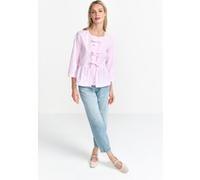 Rich & Royal Striped Blouse With Bow Spring Blush Taille: 40 | Manches longues Outlet | Femme | Blanche