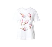 Rich & Royal T-shirt 'Ice Cream' bleu clair / umbra / rose / blanc, Taille S