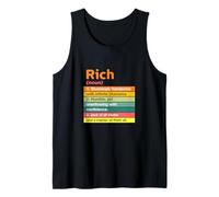 Rich Style Tee Shirts, Yes I'm Rich, Cool Rich Graphic Débardeur