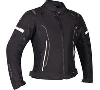 Richa Airstream 3 imperméable à l’eau dames moto textile veste, Noir/Blanc, Taille M