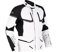 Richa Atlantic 2 Gore-Tex imperméable à l’eau dames moto textile veste, Gris clair/Noir, Taille XXL