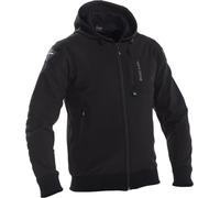 Richa Atom Sweat à capuche zippé moto, noir, taille XL pour homme