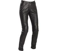 Richa Catwalk Pantalon en cuir de moto pour dames, noir, taille 48 pour femmes