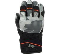 Richa Desert 2 Camo Gants de moto, Noir/Gris/Rouge, Taille 2XL