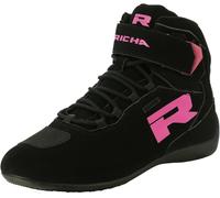 Richa Escape chaussures de moto imperméables, noir-rose, taille 36 pour homme