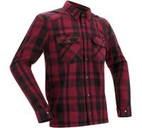 Richa Forest Chemise de moto, noir-rouge, taille S pour homme