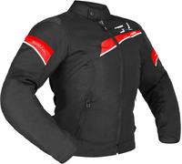 Richa Gotham 3 WP imperméable dames moto textile veste, noir-blanc-rouge, taille S pour femmes