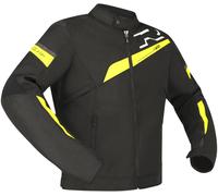 Richa Gotham 3 WP Veste textile de moto imperméable, noir-jaune, taille L pour homme
