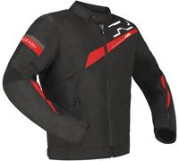 Richa Gotham 3 WP Veste textile de moto imperméable, noir-rouge, taille XL pour homme