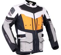 Richa Infinity 2 Adventure veste textile de moto imperméable, noir-gris-orange, taille L pour homme