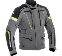 Richa Infinity 2 Pro Blouson textile de moto, Gris/Noir/Jaune, Taille S