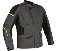Richa Infinity 3 imperméable à l’eau dames moto textile veste, Gris/Noir/Jaune, Taille XL