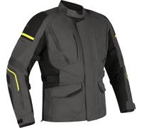 Richa Infinity 3 imperméable à l’eau dames moto textile veste, noir-gris-jaune, taille 3XL pour femmes