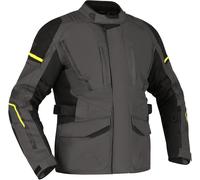 Richa Infinity 3 veste textile de moto impermÃ©able, noir-gris-jaune, taille 3XL