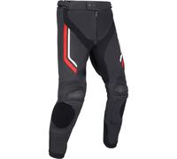 Richa Matrix 2 Pantalon de moto en cuir, Noir/Blanc/Rouge, Taille 58
