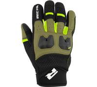 Richa Monaco Gants moto en maille, noir-jaune, taille M pour homme