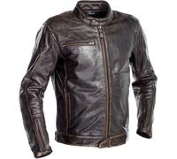 Richa Normandie Blouson en cuir de moto, Brun foncé, Taille 60