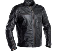 Richa Normandie Blouson en cuir de moto, noir, taille 56 pour homme