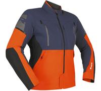 Richa Orion GTX imperméable dames moto textile veste, bleu foncé/orange, Taille 3XL