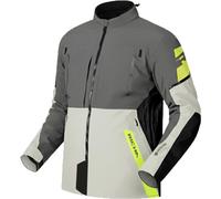 Richa Orion GTX Veste textile de moto imperméable, gris/jaune, Taille 3XL