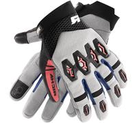 Richa R-MX Gants de motocross, gris-rouge, taille M pour homme