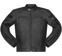 Richa Retro Racing 4 Black Edition Blouson de moto en cuir, noir, taille 52 pour homme