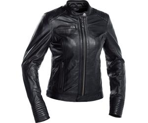 Richa Scarlett Veste en cuir de moto pour dames, noir, Taille 38
