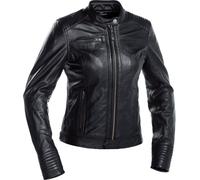 Richa Scarlett Veste en cuir de moto pour dames, noir, taille 48 pour femmes