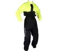 Richa Simple Combinaison de pluie moto une pièce, noir-jaune, taille XS pour homme