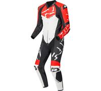 Richa Stradale GP Combinaison moto une pièce en cuir, noir-blanc-rouge, taille 48 pour homme