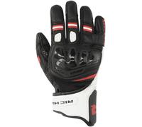 Richa Stradale Stealth Gants de moto perforés, noir-blanc-rouge, taille 3XL pour homme