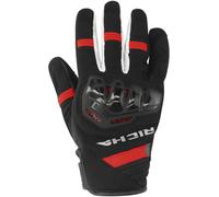 Richa Stradale Summer Gants de moto perforés, noir/rouge, Taille 4XL
