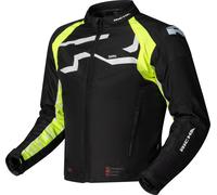 Richa Stradale Tex Veste textile moto imperméable, noir/jaune, Taille 2XL
