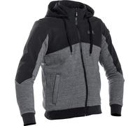 Richa Titan Core Sweat à capuche zippé moto, noir/gris, Taille S