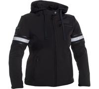 Richa Toulon 2 Softshell imperméable à l’eau dames moto textile veste, noir, Taille M