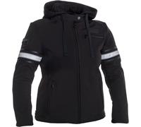 Richa Toulon 2 Softshell imperméable à l’eau dames moto textile veste, noir, taille M pour femmes