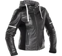 Richa Toulon 2 Veste en cuir de moto pour dames, noir, taille 40 pour femmes