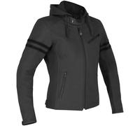 Richa Toulon Black Edition Veste en cuir de moto pour dames, noir, Taille 36