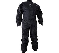 Richa Typhoon Imperméable À La Pluie Moto Une Pièce Convient Combinaison Noir/Jaune - Noir/Fluo, Small