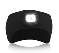 Richaa Bandeau Cheveux Homme Lampe Running, Bandeau Running Femme, Lampe Frontale Puissante, Accessoire Velo Homme, Accessoire Ski, Lumiere Course a Pied